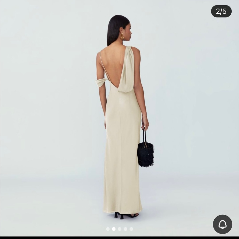 Fame and Partners Francois Gown Size 20 one shoulder